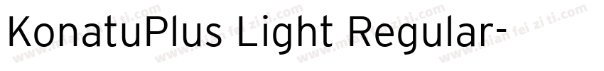 KonatuPlus Light Regular字体转换